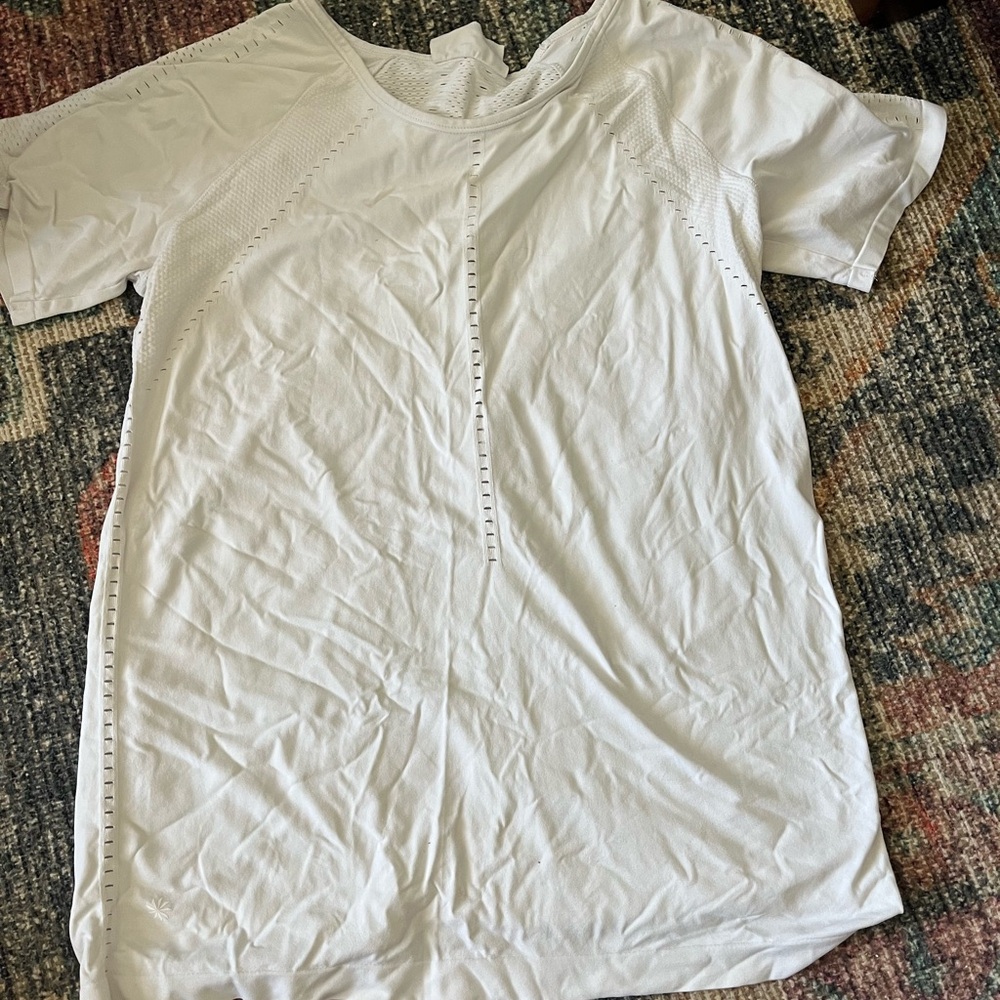 Athleta White Short Sleeve Top